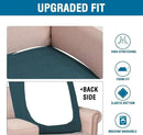 H.VERSAILTEX Super Stretch Individual Chaise Cover Sectional Couch Covers for L Shaped Sofa Both Left/Right Featuring Thick Jacquard Textured Twill Fabric (1 Piece Chaise Cover, Deep Teal) by CozyNest Decor