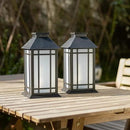 13-Inch IP65 Waterproof Battery-Powered Outdoor Lantern with Led Flameless Candle and 6-Hour Timer - Decorative Lantern for Patio & Garden(2 Pack) by GreenHaven Gardens
