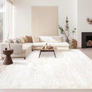 Area Rugs 9x12 Living Room: Washable Rug Modern Abstract Large Rugs Soft Non Slip Neutral Rug Stain Resistant Indoor Carpet for Bedroom Kitchen Dining Room Table Nursery Home Office Rugs(Beige,9'x12') by TinyTreasures Baby Boutique