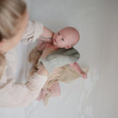 mushie Baby Bath Mitt | Organic Cotton | Pack of 2 (Pearl) by TinyTreasures Baby Boutique