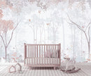 Forest Fabric Mural Wallpaper for Living Room Bedroom Dining Room(Not Self-Adhesive) by TinyTreasures Baby Boutique