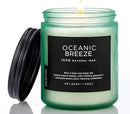 M&SENSE Candle Oceanic Breeze Scented Candle, Long Lasting Pineapple & Mango Scented Natural Soy Wax Candles 7.05oz 50 Hours Burn for Home Scented, Stress Relief Gifts for Women/Men by CozyNest Decor