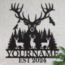 Personalized Metal Signs: Custom Shed Wall Decor, Black Deer Wall Art, Home Signs Plaques, Outdoor Decorative Signage (Style A) by CozyNest Decor