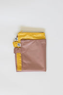 Tiny Twinkle Mess proof Waterproof Wet Dry Bag,2pk Reusable Wet Bags for Swimsuits&Baby Clothes,Leakproof Wet Bag,Waterproof Bag for Travel&Diaper bag,Wet Bags for Baby (Taupe, Dandelion) by TinyTreasures Baby Boutique