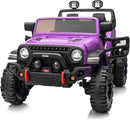 2 Seater Ride on Car Truck, 12V Kids Electric Ride on Toy for Big Kids Age 3-8 w/Remote Control- Purple by TinyTreasures Baby Boutique