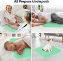 6 Pack 24” x 24” Extra Heavy Absorbency Washable Underpads, Waterproof Nursing Pads Incontinence Bed Pads, Reusable Washable Pee Pads for Dogs, Diaper Changing & Adults, Washable Puppy Pads by TinyTreasures Baby Boutique