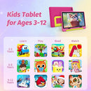 Kids Tablet 10 Inch Android 14 Tablet for Kids Ages 3-12, Octa-Core with Case, Parental Controls,14GB+64GB Storage (TF Expand 1TB), 5G WiFi, BT5.3, Pink by TinyTreasures Baby Boutique