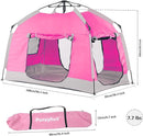 Kids Play Tent-Portable Playhouse Children House -Easy Set up Indoor Outdoor with Carry Bag for Kids-Light Strip Design for Night use -Space for Children and Parents-Birthday by TinyTreasures Baby Boutique