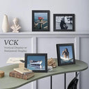 VCK 8x10 Picture Frame Set of 3 - Black, Textured Exclusive Solid Wood Picture Frames, Wall Hanging by CozyNest Decor