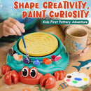 Lehoo Castle Pottery Wheel for Kids, Complete Pottery Arts and Crafts for Kids Ages 8-12 with Air Dry Clay Painting Kit Sculpting Tools, Art Supplies for Girls Boy Birthday Gift for Ages 6+ by TinyTreasures Baby Boutique