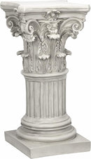 Design Toscano Corinthian Pedestal Column Plant Stand, Medium 29 Inch Tall, Cast Stone Resin, Antique Stone Finish by GreenHaven Gardens