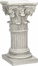 Design Toscano Corinthian Pedestal Column Plant Stand, Medium 29 Inch Tall, Cast Stone Resin, Antique Stone Finish by GreenHaven Gardens