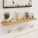 Fun Memories Floating Shelves, 8 Inch Deep Floating Shelves, Rustic Wood Fireplace Mantel 48 in Long, 48 x 8 Floating Wall Shelves for Living Room, Kitchen, Bedroom, Oak Color, 1 Pack by CozyNest Decor