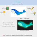 Sea Turtle Ocean Fish Wall Decals Glow in The Dark, Under The Sea Life Animals Stickers for Ceiling, Girls Boys Waterproof Decoration for Living Room Wall Bathroom Toilet by CozyNest Decor