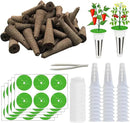 161PCS Hydroponic Pod Kit for Aerogarden and All Brands Growing System, Grow Anything Kit with 40 Grow Sponges, 40 Grow Baskets, 40 Grow Domes, 40 Pod Labels, 1 Tweezer, Herb Garden Planter Indoor Kit by GreenHaven Gardens