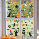 10 Sheets Halloween Window Clings Halloween Window Stickers Decorations Double-Sided Removable Castle Pumpkin Bat Glass Window Decals, Happy Halloween Window Clings for Kids Party Decorations by CozyNest Decor