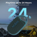 NOBIS Clip N1 Portable Bluetooth Speaker with App, Beat Mode, Up to 24H Playtime, IP68 Waterproof, BT 5.3, HD Sound, Stereo Pairing, Custom EQ, Perfect for Outdoor, Home and Adventure (Blue) by TinyTreasures Baby Boutique