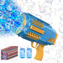 Bubble Machine Automatic Bubble Gun with Bubble Refill Solution, Bubbles Kids Toys for Girls Boys 3 4 5 6 7 8 9 10 11 12 Years Old, Summer Fun Outdoor Toy Birthday Party Halloween Favors(No Dip) by TinyTreasures Baby Boutique
