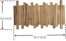 Natural Wood Wall Mounted Piano Coat Rack| Coat Rack Wall Mount| Flip Down Wall Hook Rack 5 Hooks| Entryway Wall Art Hook,Made of Acacia Wood (Wood Wax Oil staining Light Brown). by CozyNest Decor