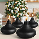 4 Pack Metal Table Top Torches, 24.5oz Citronella Torches for Outside, Refillable Flame Light Torch, Decorative Tabletop Lantern for Yard, Patio, Deck, Garden, Party, Landscape by GreenHaven Gardens