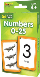 Teacher Created Resources Numbers 0–25 Flash Cards (EP62045) 3-1/8" x 5-1/8" by TinyTreasures Baby Boutique