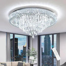 Modern Chandeliers for Living Room Crystal Ceiling Light Fixture LED Dimmable Lamp with Remote Pendant Lighting Flush Mount Ceiling Lighting for Dining Room Bedrooms by CozyNest Decor