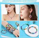Glass Beads for Jewelry Making,1400Pcs Over 120 Different Pattern Beads Bulk, Include Crystals Beads, Crackle Beads, Letter Beads, Bicone Bead, Spacer Beads for Bracelet Earring Necklace DIY Crafts by TinyTreasures Baby Boutique