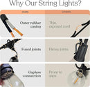 Brightech Ambience Pro - Waterproof LED Outdoor String Lights - 7 Hanging, Dimmable 2W Vintage Edison Bulbs - 24 Ft Commercial Grade Patio Lights Create Cafe Ambience in Your Backyard by GreenHaven Gardens