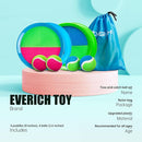 EVERICH Upgraded Toss and Catch Ball Game Set - Indoor and Outdoor Games for Kids 3-12, Beach Sand Pool Water Toy Includes 4 Paddles 4 Sticky Balls, Great Birthday Easter Gifts for Boys Girls by TinyTreasures Baby Boutique