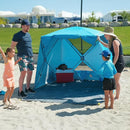 Night Cat Pop-up Beach Tent: 3 4 Persons Beach Shelter with Canopy and Footprint, UPF 50+ UV Protection Backyard Camping Outdoor Canopy Poles Not Included by TinyTreasures Baby Boutique