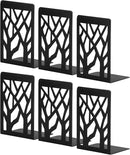 Book Ends, Bookends, Bookends for Shelves, Bookend, Book Ends for Heavy Books, Black Metal Book Shelf Holder Home Decorative, Book Stoppers for Shelves 3 Pair by CozyNest Decor