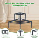 Aluminum 2-Tier Plant Stand Lightweight, Sturdy, and Rust-Free Corner Shelf Ladder Rack Perfect for Indoor and Outdoor Greenery Display by GreenHaven Gardens