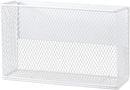 Magnetic Basket Organizer Holder for Fridge Magnetic Storage Bin Box Containers, White Magnetic Locker Organizer Holder for Kitchen Storage, Magazine, Whiteboard,10" × 3.34" ×5.9" by CozyNest Decor