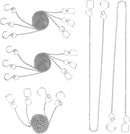 10Ppcs Sun Shine Catcher Chains for Pendant Prisms, 18.11 inch Crystal Prismatic Ball Suspension Chain with Hook for Crystal Prism Decoration DIY Crystal Decoration(10PCS) by GreenHaven Gardens