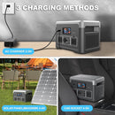 Portable Power Station 600W 665.6Wh LiFePO4 Battery Backup Solar Generator with 2x 600W AC Outlets(Surge 1800W),LED Lights,Music Player&UPS Function for Home,RV,Campinp by TinyTreasures Baby Boutique