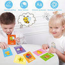 Toddler Learning Flash Cards, 60 PCS Double Sides Flashcards for Alphabets, Numbers, Colors, Shapes, Sight Words, Baby Cognitive Flashcards for Kids, Preschool Kindergarten Learning Activities by TinyTreasures Baby Boutique