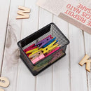 Black Magnetic Basket Set of 2, Refrigerator Basket, Magnetic Baskets Heavy Duty, Magnetic Locker Organizer Holder for Whiteboard Office, 3.42'' × 2.36'' × 2.55'' by CozyNest Decor