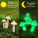 Taiyin 5 Pcs Luminous Mushroom Miniature Garden Mushrooms Outdoor Decor Waterproof Glow in The Dark Yard Decor for Fairy Outdoor Garden Micro Landscape Christmas Tree Decor by GreenHaven Gardens