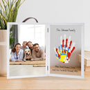 Family Handprint Kit with Picture Frame – DIY Hand Print Keepsake Gift for Parents & Kids, Handprint Craft for Family Memory Making & Home Decor (with Picture Frame) by TinyTreasures Baby Boutique