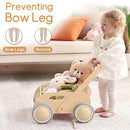 2025 HOMEKOL Wooden Baby Walker, Baby Walker, Adjustable Speed for Boys and Girls, Baby Activity Center, Birthday, Christmas and New Year's Gift, Log Color by TinyTreasures Baby Boutique