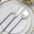 20 Piece Stainless Steel Silverware Set, Handle Flatware, Modern Matte Finish Cutlery Set, Service for 4, Dishwasher Safe by CozyNest Decor