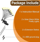Warm-2Pack 16LED Firefly Warm Changing Lights,Garden Solar Lights Outdoor Decorative,Yard Waterproof Solar (Warm-2pcs) by GreenHaven Gardens
