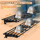 Garage Wall Shelving with Hooks,2-Pack 1.64 x 6ft Garage Wall Shelf,Loads 1050 lbs Heavy Duty Wall Shelves,20” x 72” Garage Shelves Wall Mounted,Black by GreenHaven Gardens