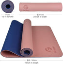 Yoga Mat Non Slip, Eco Friendly Fitness Exercise Mat with Carrying Strap,Pro Yoga Mats for Women,Workout Mats for Home, Pilates and Floor Exercises by TinyTreasures Baby Boutique