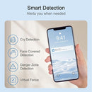 Simsky Video Baby Monitor, Dual 4MP Cameras with 6X Zoom, 7" UHD Large Touch Screen Smart Portable Audio Monitor, 24/7 Recording in app, AI Tracking, Intelligence Detection, 32GB Local Storage by TinyTreasures Baby Boutique