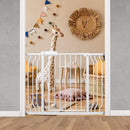 Wide Baby Gate for Stairs, Doorways, Hallways - Pressure Mounted - Walk Through - Dogs & Kids Gates - 38.5 to 43.5 Inch Wide by TinyTreasures Baby Boutique