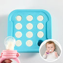Silicone Milk Freezer Tray - Perfect Storage Container Silicone Baby Food Freezer Tray Mold With Lid for Bone Broth, Purees Baby Food and Purees Color Aqua Blue by TinyTreasures Baby Boutique
