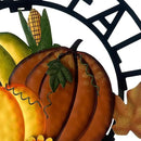 Metal Hanging Pumpkin Hello Fall Welcome Wreath Autumn Fall Harvest Decor for Front Door, Rustic Farmhouse Seasonal Thanksgiving Halloween Decoration-13''H by CozyNest Decor