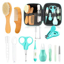 Baby Grooming Kit, Infant Safety Care Set with Hair Brush Comb Nail Clipper Nasal Aspirator,Baby Essentials Kit for Newborn Girls Boys (13 Pc Green Kit) by TinyTreasures Baby Boutique