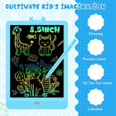 Decute Kids Toys LCD Writing Tablet with Stylus, 8.5 Inch Erasable Toddlers Doodle Board, Reusable Drawing Pad for Kids, Educational Christmas Birthday Gift for 3 4 5 6 7 8 Girls Boys Toddler Blue by TinyTreasures Baby Boutique